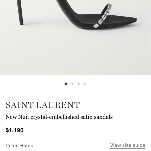 Saint Laurent Crystal Heel Sandals - Picture 6 of 7